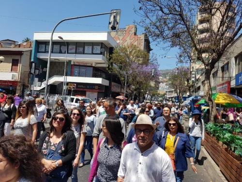 Movilización por paro nacional por reajuste digno